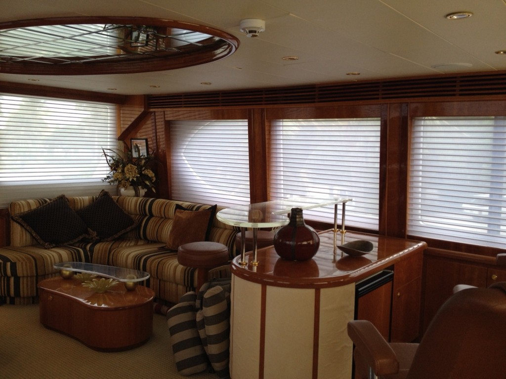 Yacht shades, boat blinds, yacht blinds, yacht window treatments