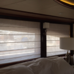 Electric yacht shades, automatic yacht curtains