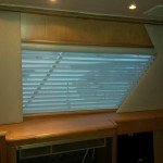 65' Hatteras custom shades, 65' Hatteras custom blinds, Hatteras yachts, Hatteras window treatments