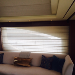 yacht curtain, yacht blind, yacht window treatment, Aziumt shades, Azimut blinds, Azimut window covering, Azimut curtain